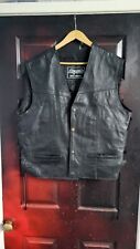 leather sleeveless jacket for sale  PONTEFRACT