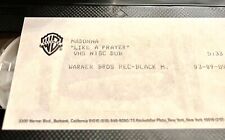 MADONNA RARA! Vídeo VHS LIKE A PRAYER - Warner Brothers REC Library 9/03/1989 comprar usado  Enviando para Brazil