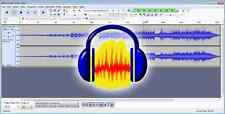 Software de estúdio de mixagem Audacity 3.4 edição de áudio profissional Windows/Mac comprar usado  Enviando para Brazil