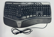 Genuíno Microsoft Natural Ergonômico Teclado Inglês 4000 v1.0 KU-0462 USB Com Fio comprar usado  Enviando para Brazil