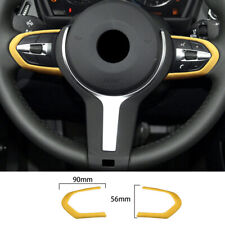 Tampa de botão de volante camurça amarela acabamento 2 peças para BMW 3 4 Series 2013-2018, usado comprar usado  Enviando para Brazil