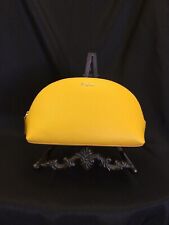 FURLA COSMETIC BAG NWOT YELLOW LEATHER  for sale  Shipping to South Africa