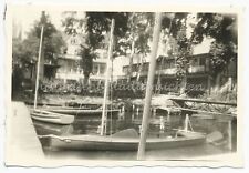 Używany, Zeuthen 1950 - Klub jachtowy Żaglówki Port - Stare zdjęcie na sprzedaż  Wysyłka do Poland