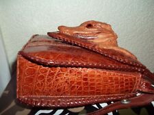 Alligator croc handbag for sale  BRIXHAM