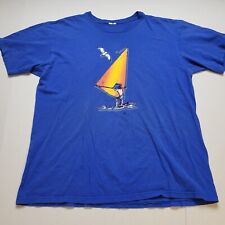 Windsurfing T-Shirt Mens XL Blue Sail Ocean Tee Hole ♡5, used for sale  Shipping to South Africa