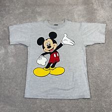 Camiseta masculina vintage Mickey Mouse cinza médio ilimitada ponto único gráfica comprar usado  Enviando para Brazil