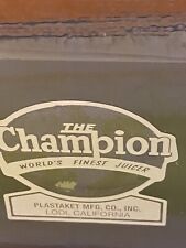 Champion juicer black for sale  Shipping to Ireland