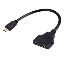 R09 HDMI Splitter 1x2 Adapter 1.4Vision Verteiler 1 in 2 Out für HDTV, PC Beamer comprar usado  Enviando para Brazil