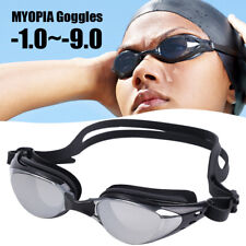 Óculos de natação Myopia -1.0~-9.0 à prova d'água antiembaçante óculos ajustáveis, usado comprar usado  Enviando para Brazil