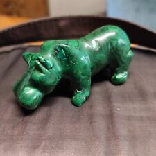 Sculpture malachite hippopotam d'occasion  Laignes