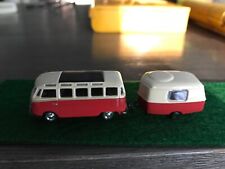 Modelo Power Minis VW Bus com trailer campista, 1:87, #19680, laranja/branco comprar usado  Enviando para Brazil