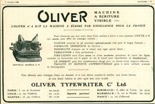 Publicité ancienne oliver d'occasion  France