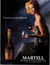 "Martell Medallion Cognac ""I Assume You Drink Martell"" 1986 anuncio impreso 8""w x 11" segunda mano  Embacar hacia Argentina