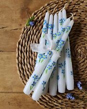 Handpainted taper candles for sale  BRADFORD
