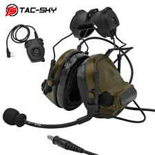 Auriculares tácticos TS TAC-SKY Outdoor Airsoft COMTAC II adaptador de riel ARC + PTT segunda mano  Embacar hacia Argentina