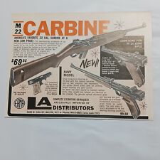 1967 VINTAGE CARABINA M22 PARA DISTRIBUIDORES LA ANÚNCIO IMPRESSO COM COR comprar usado  Enviando para Brazil