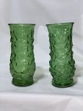Vaso de vidro texturizado verde esmeralda enrugado E.O. Brody vendido separadamente comprar usado  Enviando para Brazil