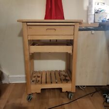 Wooden kitchen trolley for sale  CLITHEROE