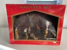 Nativity wooden christmas for sale  BOURNEMOUTH