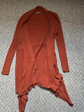 Ribbed cardigan terracotta for sale  ROTHERHAM