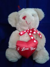 teddy bear heart pillow for sale  Flushing