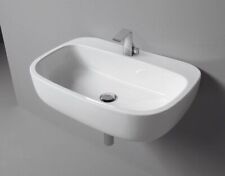 Used, Bathroom Basin Wall Hung Countertop White 1 Tap Hole Sink 54cm Flaminia Monò for sale  Shipping to South Africa
