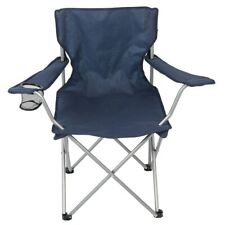 Ozark Trail Basic Quad Folding Camp Chair with Cup Holder, Blue, Adult use, used for sale  Shipping to South Africa