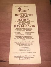 1er folleto anual del festival señuelo Havre de Grace vintage, usado segunda mano  Embacar hacia Argentina