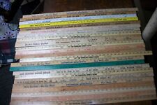 23 Yardstick Wood Wooden Ruler Lot Advertising Sign Color Art Craft Hobby "OHIO" for sale  Shipping to South Africa