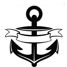 ANCHOR WITH RIBBON ADD YOUR NAME , SAILING BOAT CAR DECAL STICKER for sale  Shipping to South Africa
