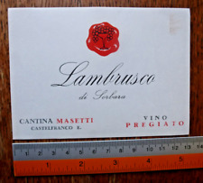 Etichetta vino lambrusco usato  Faenza
