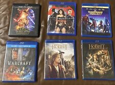 Lote de 6 Blu-ray Star Wars Batman V Superman Guardians Galaxy Warcraft Hobit comprar usado  Enviando para Brazil