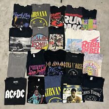 Lote de 20 camisetas turnê banda de música pacote atacado adulto Y2K anos 2000 concerto reimpressão comprar usado  Enviando para Brazil