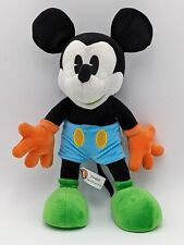 Muñeca articulada de peluche colorida de 12" vintage de los parques Disney de Mickey Mouse con posa segunda mano  Embacar hacia Argentina