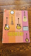 Vintage Original 1962 Harmony Guitar Color Catalog Stella Resotone Banjos Vega for sale  Canada