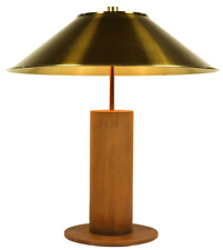 Lampada da tavolo Tecta Peter Preller Corten lampada ferro arrugginito e ottone 1980 1/2 usato  Spedire a Italy