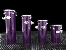 Canhão De Acrílico Ilusão Do Caos Toms Drums Bateria Set-Octobans-Roxo 4 embalagens, usado comprar usado  Enviando para Brazil