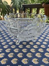 Glass bowl frosted for sale  Kapaa