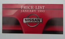 Nissan price list for sale  BOURNEMOUTH