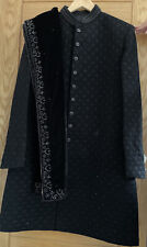 Mens sherwani black for sale  Shipping to Ireland