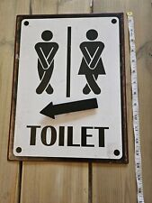 Toilet metal sign for sale  COVENTRY