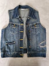 Sleeveless denim waistcoat for sale  ROMFORD