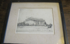 Lincoln memorial etching for sale  Rock Creek