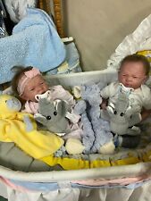 REBORNED BERANGER  open mouth baby twins DOLLS preowned  17" with box opening comprar usado  Enviando para Brazil