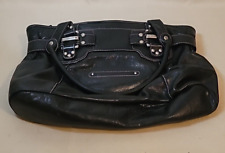 Designer B MAKOWSKY Boho Hobo Club Black Leather Shoulder Bag Purse Large for sale  Shipping to South Africa