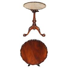 VINTAGE FLAMED MAHOGANY THOMAS CHIPPENDALE CLAW & BALL TRIPOD TABLE ROTATING TOP for sale  Shipping to South Africa
