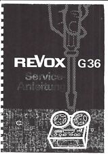 Revox service manual gebraucht kaufen  Thiede