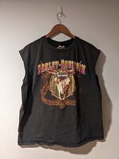 Usado, Camiseta Vintage Harley Davidson Motocicleta OX Cabeça Cinza X-Grande Sem Mangas comprar usado  Enviando para Brazil