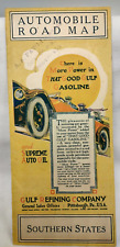 Roteiro de automóveis 1916 Gulf Refining Co. Gulf Gasoline Southern States, usado comprar usado  Enviando para Brazil