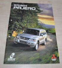 Folheto de vendas 2001 2002 Mitsubishi Pajero Prospekt RU comprar usado  Enviando para Brazil